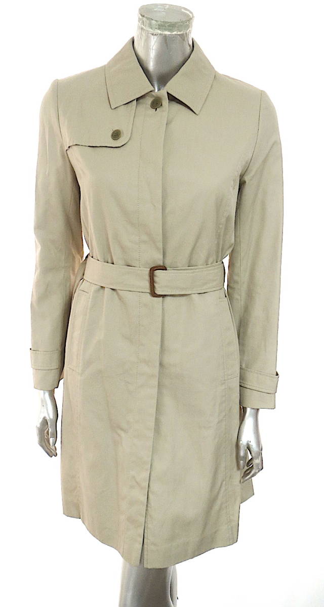 二点落札で送料無料! O80 22octobre ヴァンドゥー オクトーブル コート レディース ベージュ 38 アウター 上着拍卖