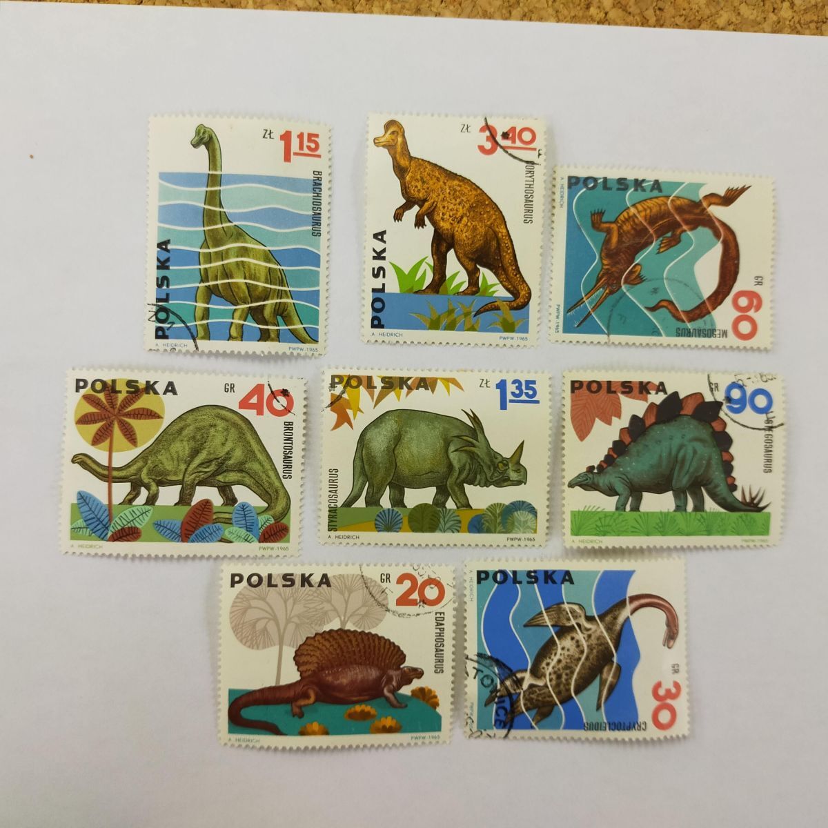 P40-20250315-02 ポーランド 1966年 恐竜切手セット  x1155769916拍卖