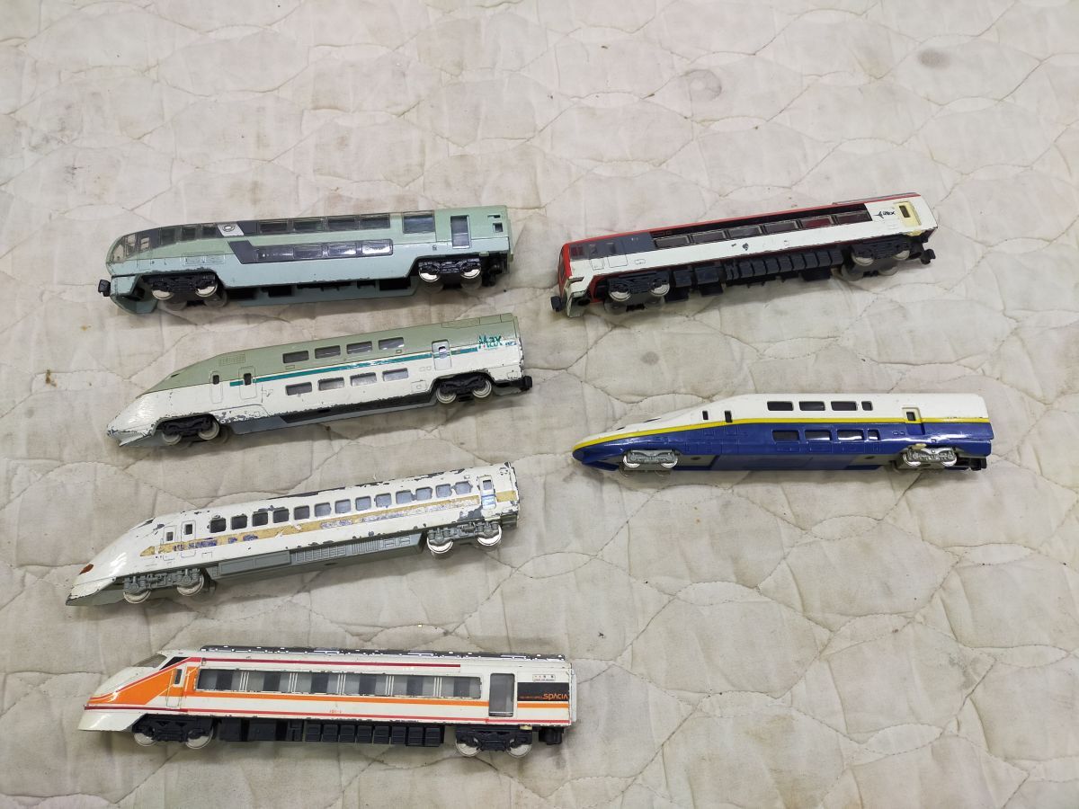 E09-20250306-23 SEGA TOYS Diapet 鉄道模型 6台セット 新幹線 国内線 Spacia NEX MAX サイズ:約21cm拍卖