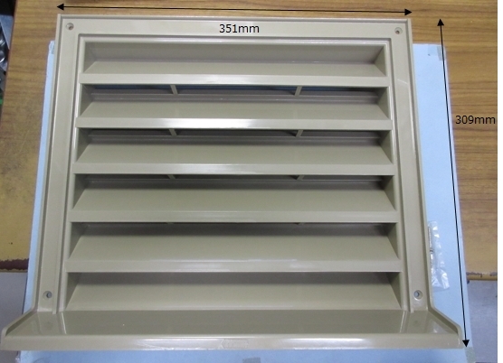 250×300/水切付ガラリ/ガラリ/換気ガラリ/換気/KYOWA/グレー拍卖