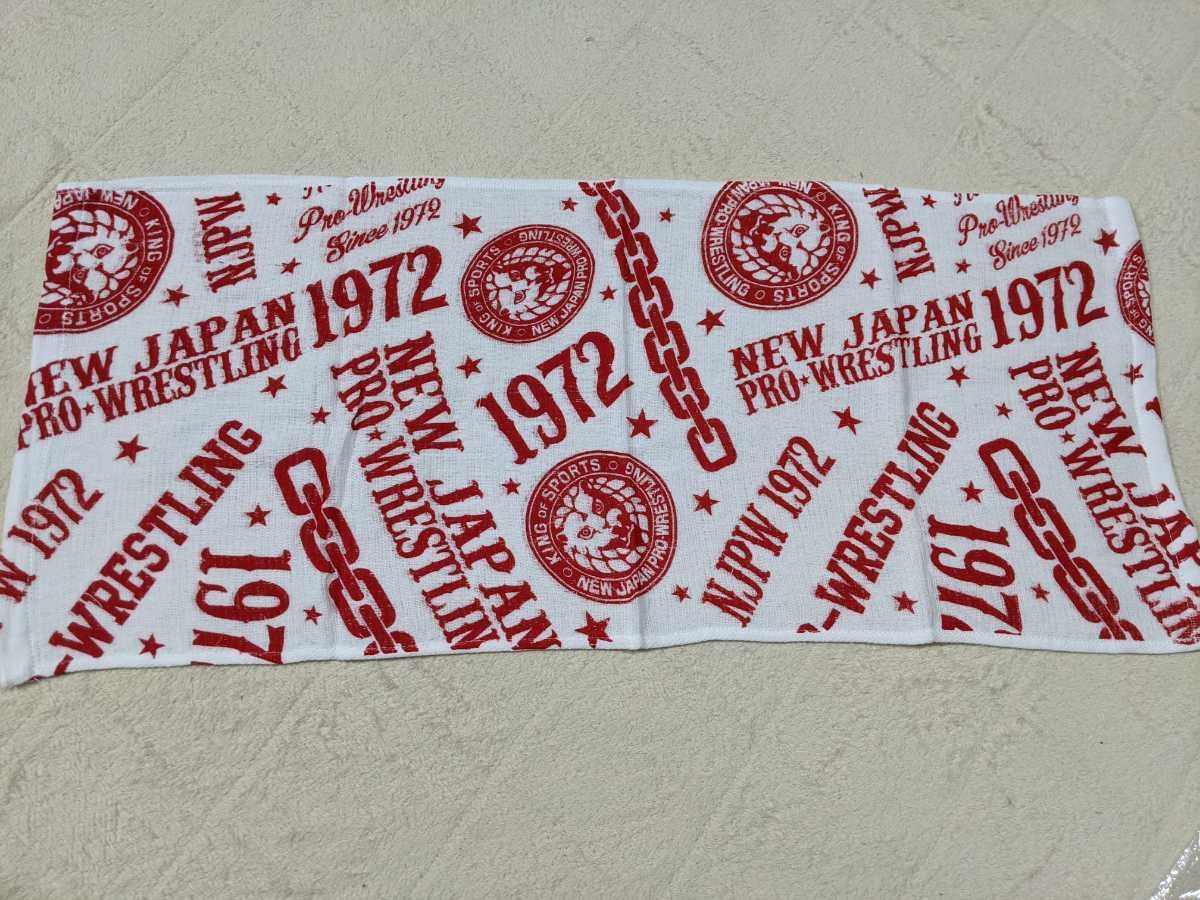 新品未使用 新日プロレス NJPW フェイスタオル マフラータオル 30×68 しまむら 非売品拍卖