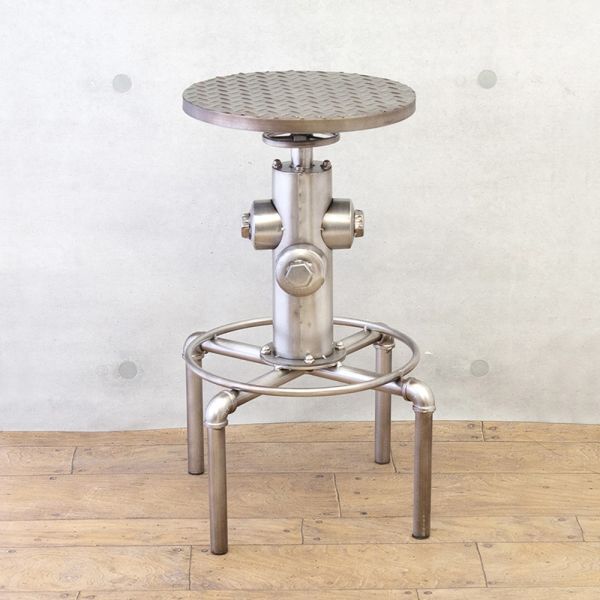 インダストリアルメタル チェアー イス スツール 椅子 インテリア スタイリッシュ 高さ調節可能 61~75cm 家具 飾り拍卖