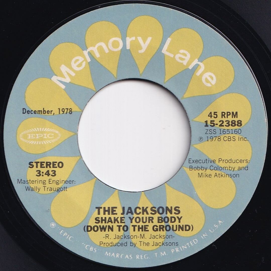 Michael Jackson Shake Your Body / Don't Stop 'Til You Get Enough Epic US 15-2388 210010 ソウル ディスコ レコード 7インチ 45拍卖