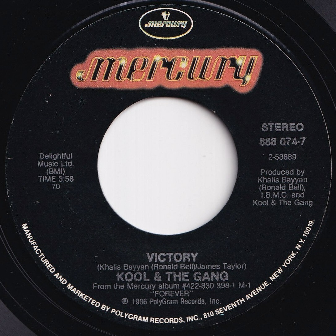 Kool & The Gang Victory / Bad Woman Mercury US 888 074-7 210178 SOUL FUNK ソウル ファンク レコード 7インチ 45拍卖