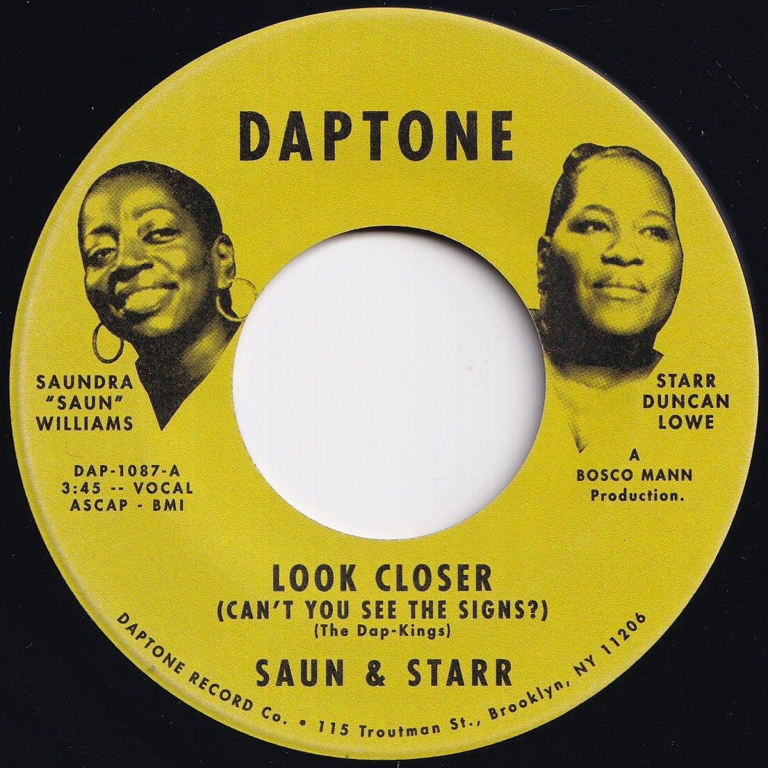 Saun & Starr Look Closer / Blah Blah Blah Blah Blah Blah Blah Daptone US DAP-1087 SOUL ソウル レコード 7インチ 45拍卖