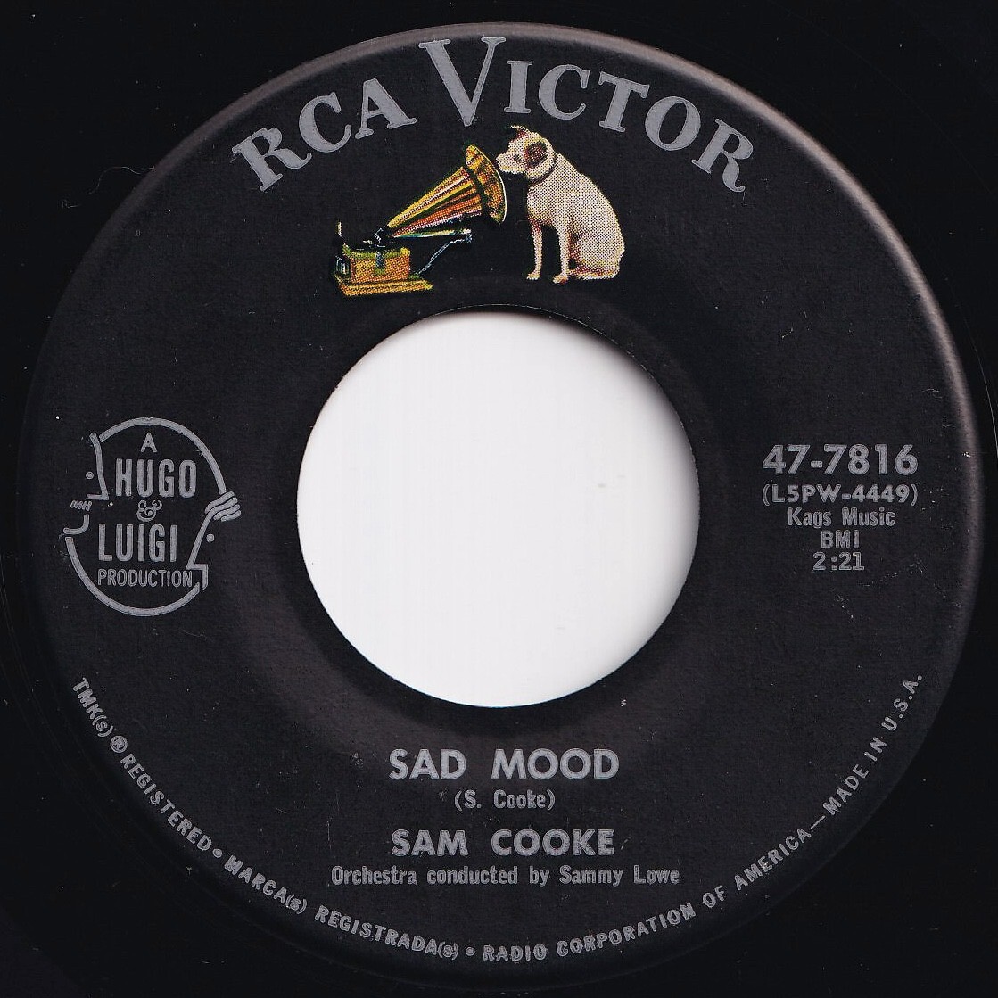 Sam Cooke Sad Mood / Love Me RCA Victor US 47-7816 210149 SOUL ソウル レコード 7インチ 45拍卖