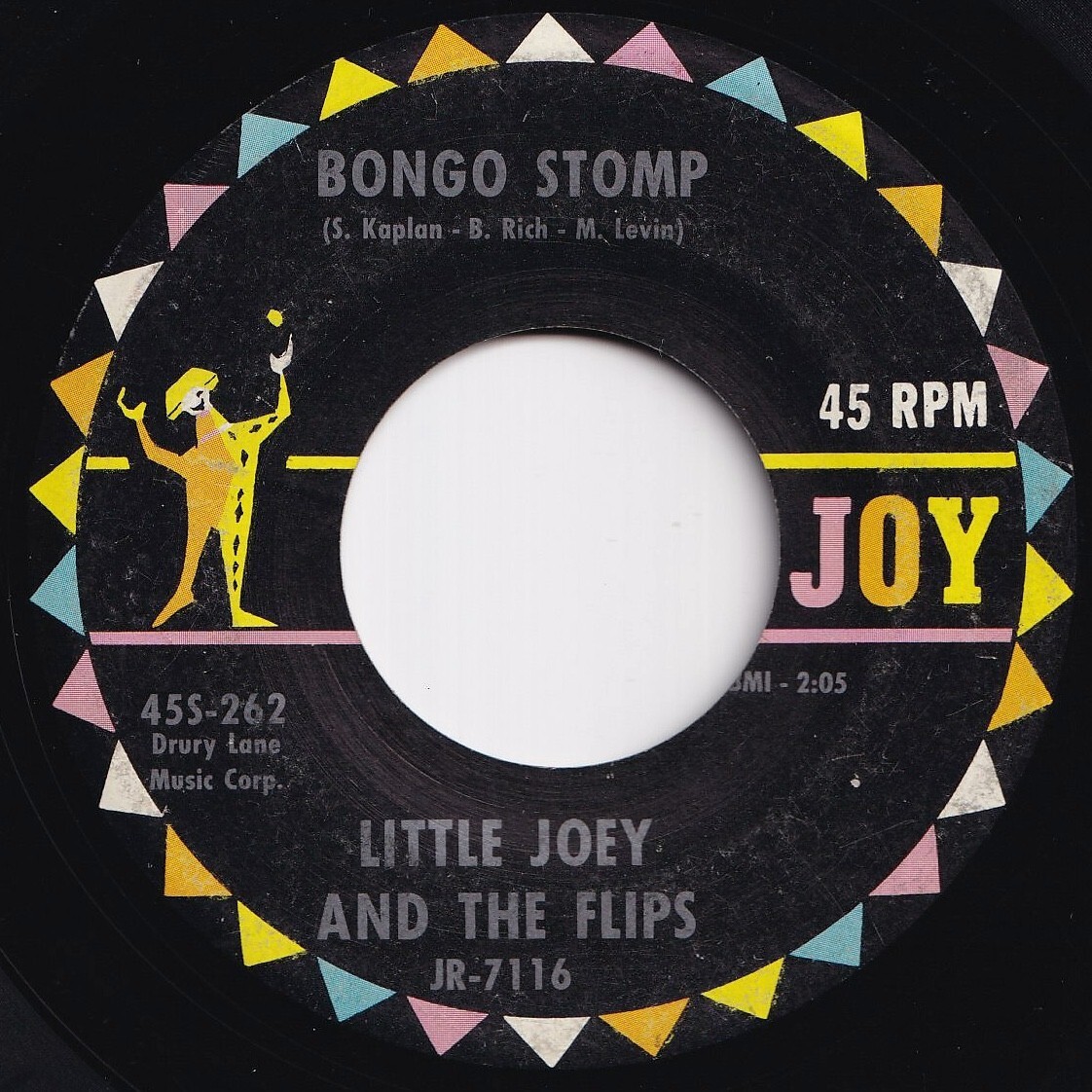 Little Joey And The Flips Bongo Stomp / Lost Love Joy US 45S-262 210299 R&B R&R レコード 7インチ 45拍卖