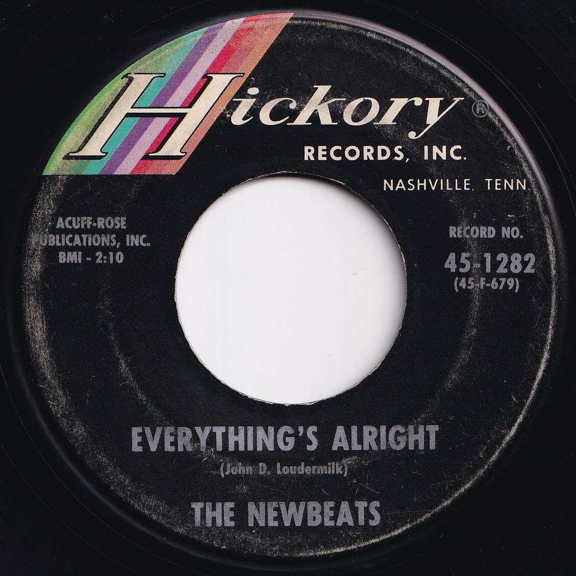 Newbeats Everything's Alright / Pink Dally Rue Hickory US 45-1282 210319 R&B R&R レコード 7インチ 45拍卖