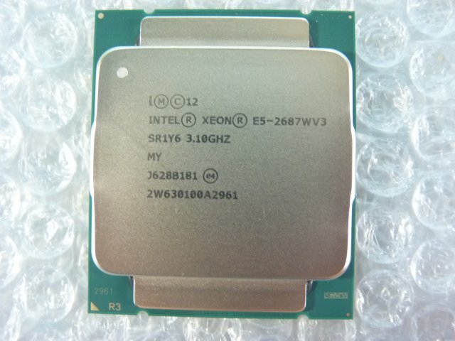 1RIB // Intel Xeon E5-2687W V3 3.1GHz SR1Y6 Haswell-EP M1 Socket(LGA)2011-3 MY // HP ProLiant DL360 Gen9 取外 //(同ロット)在庫2拍卖