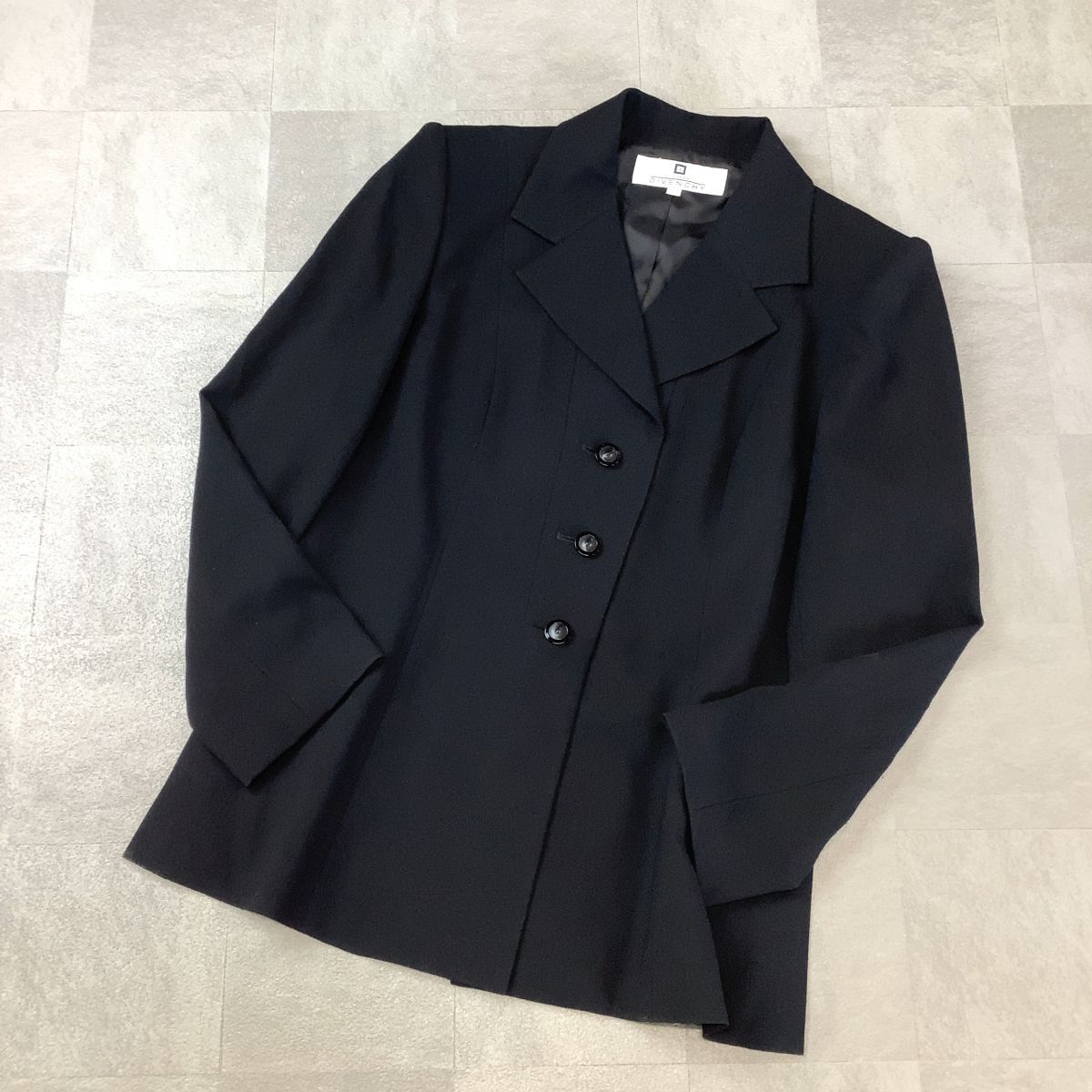 美品 GIVENCHY HI FORMAL ジバンシィ ハイフォーマル ブラックフォーマル ジャケット レディース 12サイズ ブラック 冠婚葬祭拍卖