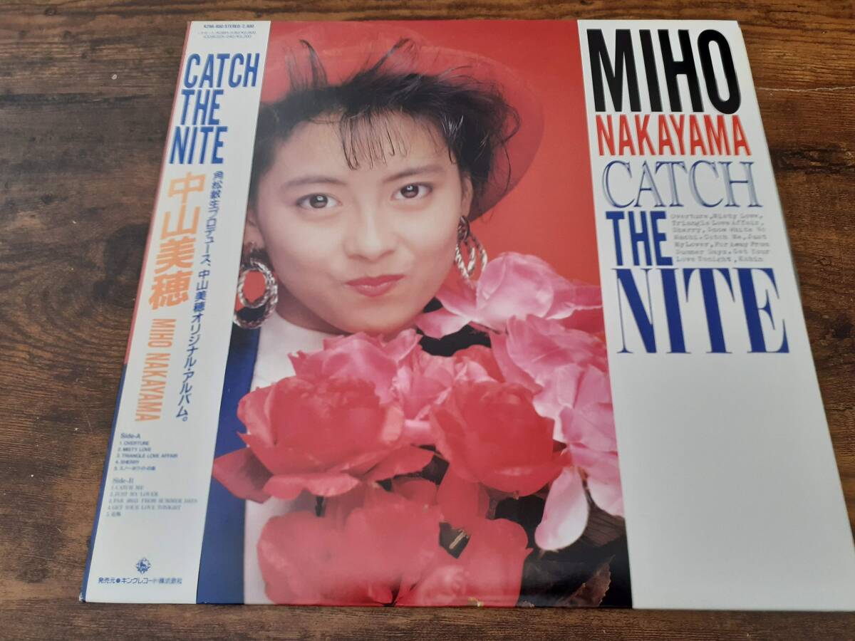 L5624◆LP / 中山美穂 / catch the nite / 角松敏生 プロデュース拍卖