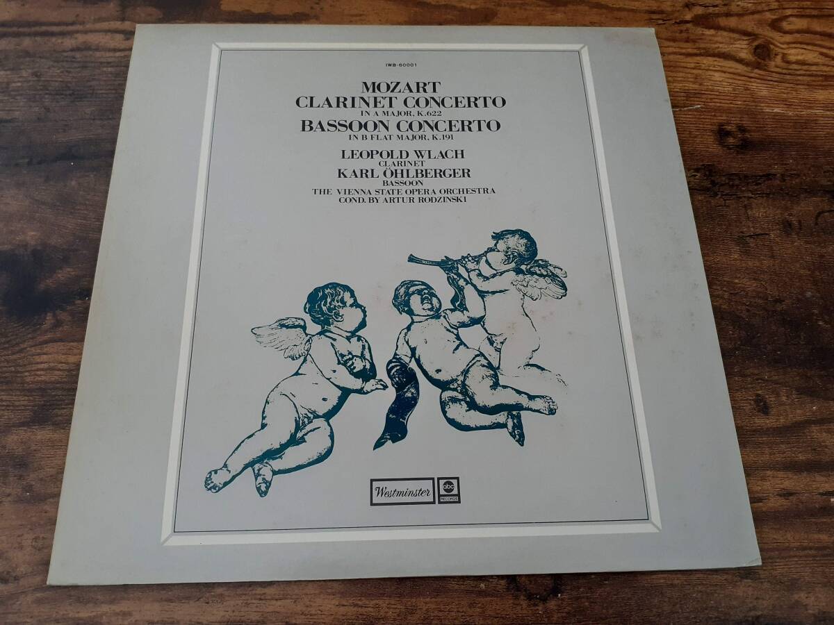 L5633◆LP /IWB-60001/ ウラッハ、ロジンスキー / モーツァルト:クラリネット協奏曲、他 / エールベルガー、ウィーン国立歌劇場管弦楽団拍卖