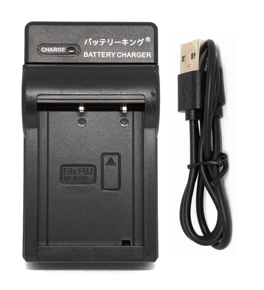 送料無料 富士フィルム対応 NP-W126 X 100F 100V A1 A2 A3 A5 A7 A10 E1 E2 E2S E3 E4 急速充電器 USB付 AC充電対応 互換品拍卖