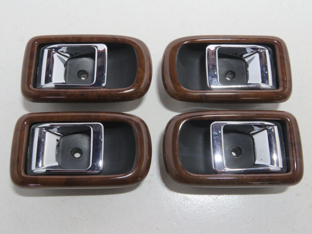 25-5-40   ミラ ジーノ L700S   【 ウッド 木目 メッキ インナーハンドル セット 】 ミラジーノ拍卖