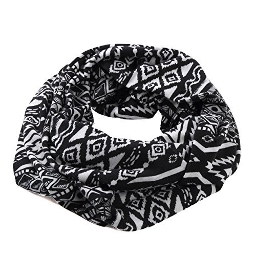 スヌードマフラー ネイティブ柄 エスニック&オルテガ レディース メンズ ネックウォーマー オルテガ柄(モノトーン)拍卖