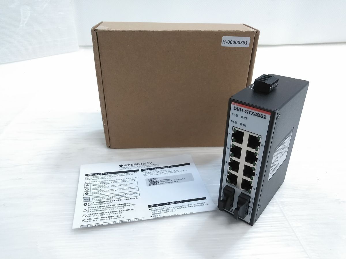◇未使用品 ダイヤトレンド DEH-GTX8SS2 産業用イーサネットスイッチングハブ ギガビットタイプ シングルモード 8ポート 0315-67A @60◇拍卖
