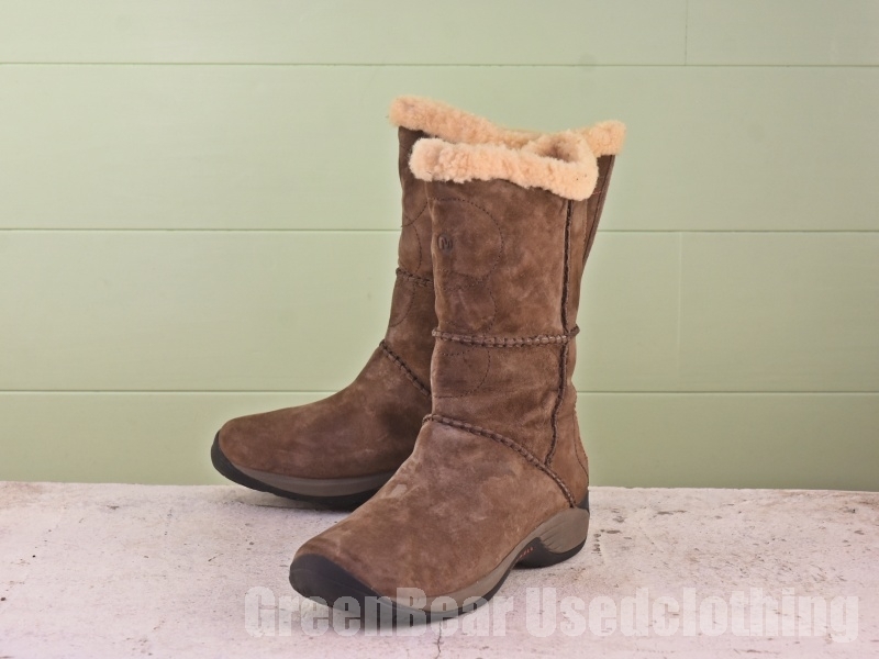 C073 MERREL メンズブーツ 茶 ブラウン 41 25.5cm拍卖