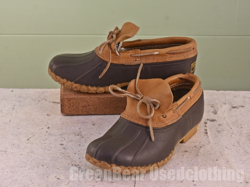 C088 USA製 L.L.ビーン ビーンブーツ 茶 ブラウン レディース キッズ 22cmくらい 拍卖