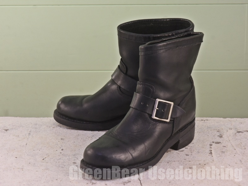 C119 USA製 エンジニアブーツ ビンテージ 黒 ブラック レディース 22~23cmくらい 拍卖