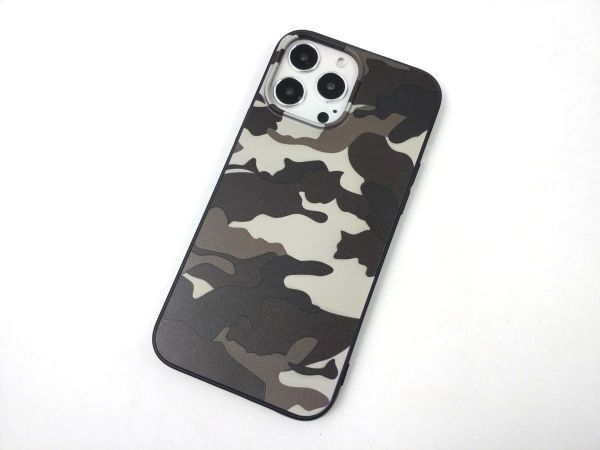 iPhone 13 Pro Max 迷彩柄 カモフラ ソフトカバー ケース TPU ブラウン拍卖