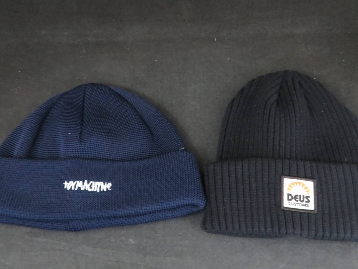 TOY MACHINE トイマシーン DEUS デウス ニットキャップ 2点セット拍卖