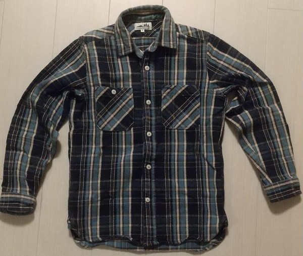 古着/ネルシャツ/ADIRONDACK/アディロンダック/アウトドア/A&F/Made in Japan/日本製/アメカジ/サイズ S/アメカジ/bigmac/patagonia拍卖