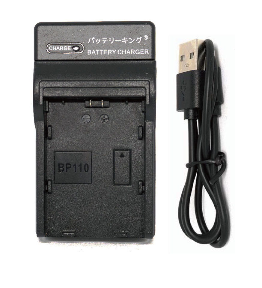 ◆送料無料◆ キャノン対応 BP-110 CG-110 iVIS HF R21 iVIS HF R200 VIXIA HF-R21 LEGRIA HF R28 急速充電器 USB付 AC充電対応 互換品拍卖