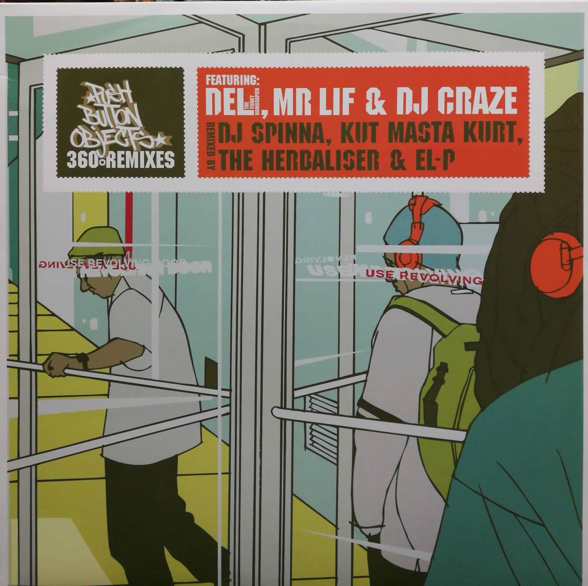 【廃盤12inch×2】Push Button Objects Feat. Del The Funky Homosapien, Mr. Lif & DJ Craze / 360° Remixes拍卖