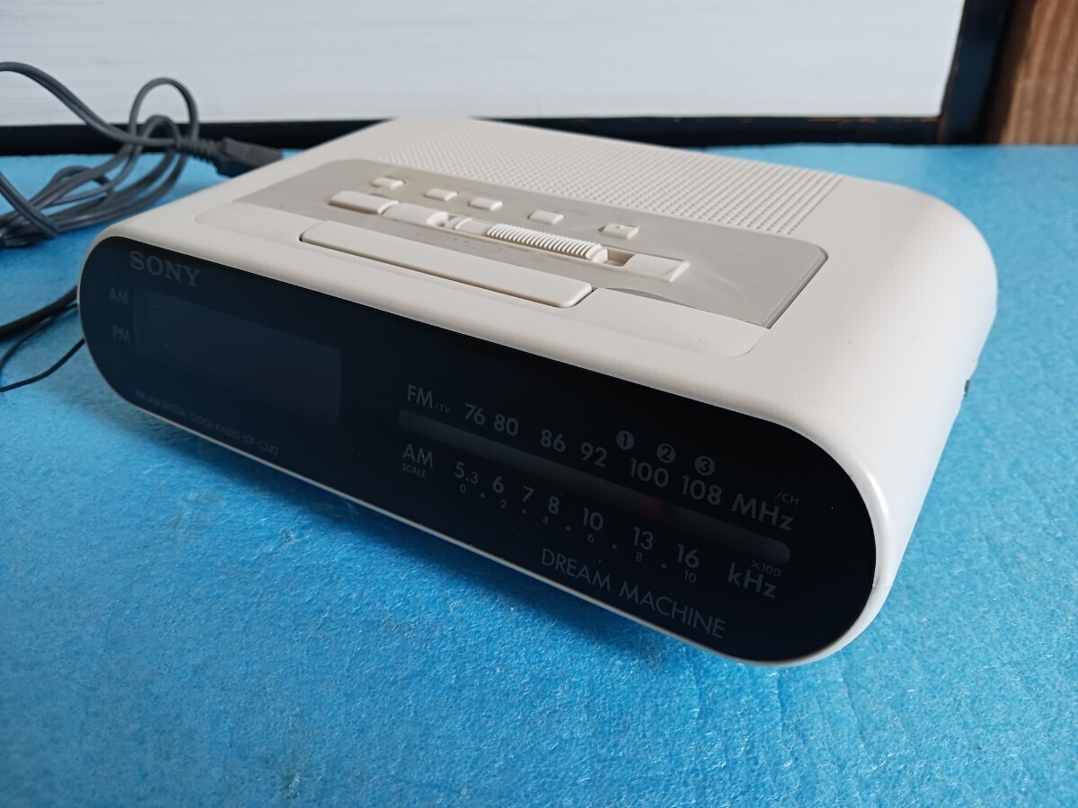 SONY デジタル クロック ラジオ ICF-C242 DREAM MACHINE アラーム ラジオ付き ソニー 置き時計拍卖