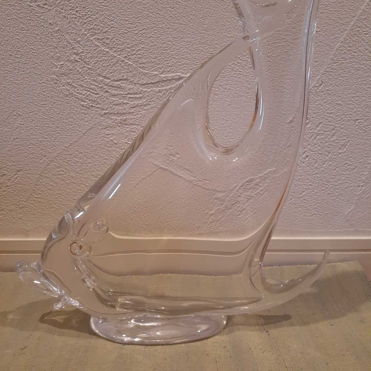 ムラーノガラス ベネチアンガラス オブジェ フラワーベース 約39cm×33cm×8cm拍卖