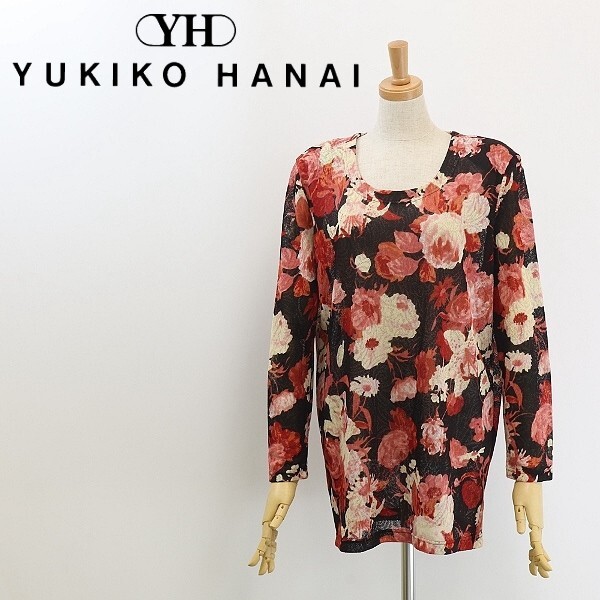 ◆madame hanai マダム ハナイ 花井幸子 花柄 薄手 サマーニット トップス拍卖