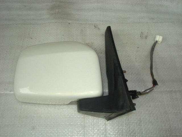 45 タント L350S 純正 電動格納 右 ドアミラー 運転席側 パールホワイト W16 インボイス対応拍卖
