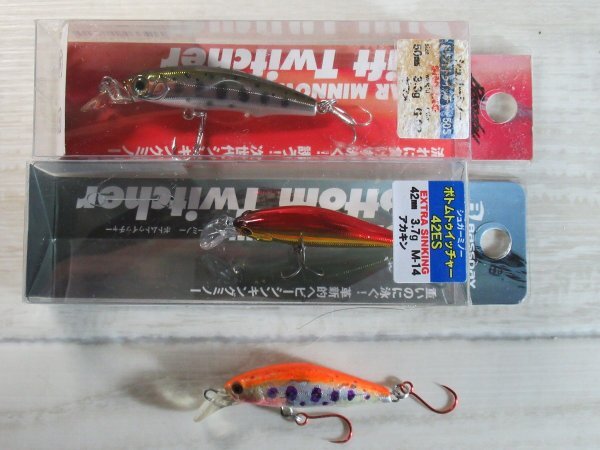 バスデイ シュガーミノーボトムトゥイッチャー 42ES シュガーミノードリフトトゥイッチャー 50S 3個セット拍卖