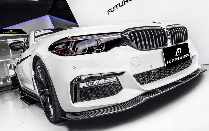 【FUTURE DESIGN正規品】BMW 5シリーズ G30 G31 Mスポーツ用フロントカーボンスポイラー カーボンリップ バンパーリップ 520 523 535 540拍卖