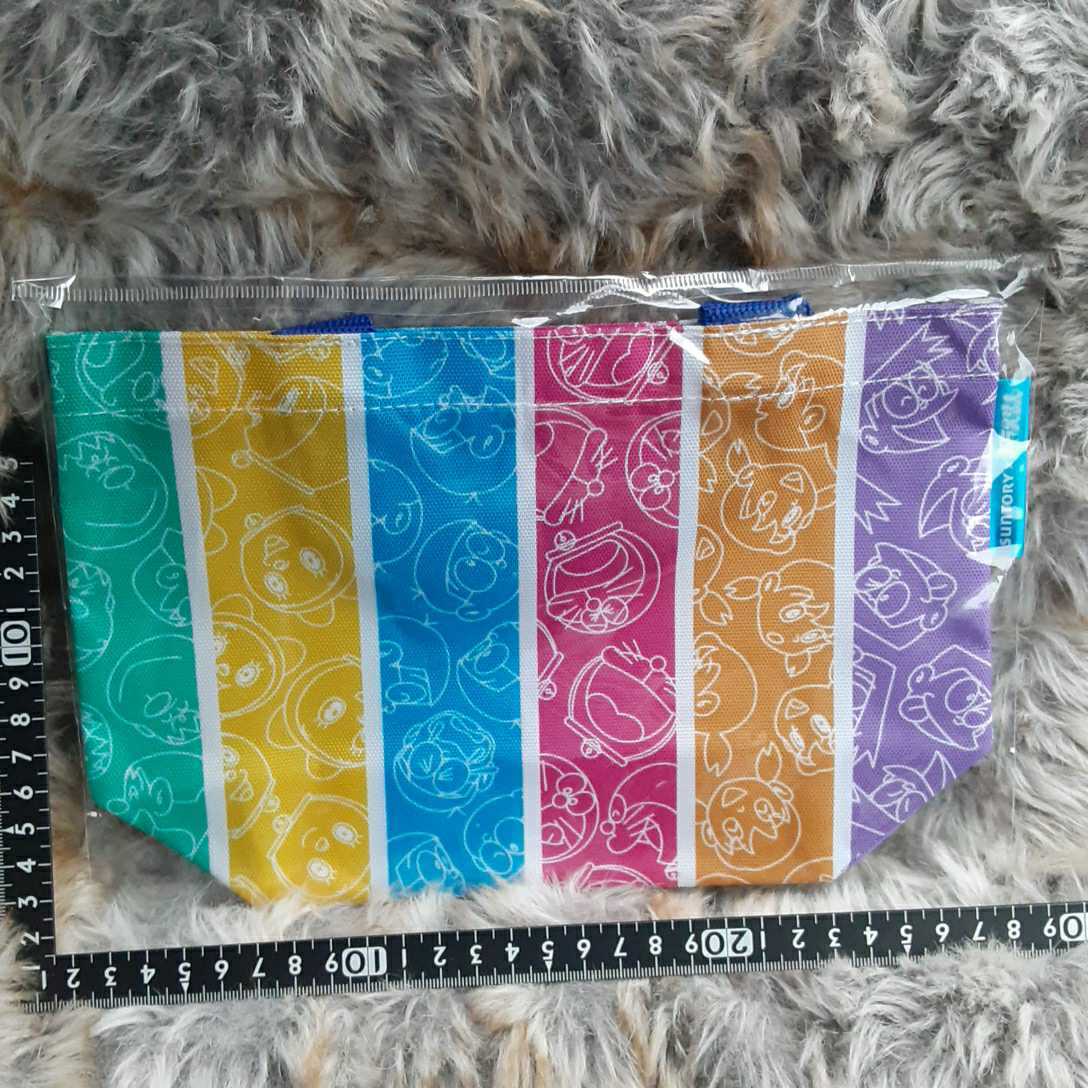 非売品☆サントリー☆ドラえもん☆ミニバッグ☆カラフル☆レインボー☆①☆残1拍卖