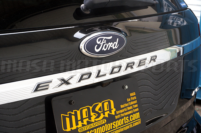 FORDフォードエクスプローラー2011y~リアゲートモールカスタムカーボンシートカット済みなのでDIY施工簡単外装ドレスアップデカール拍卖