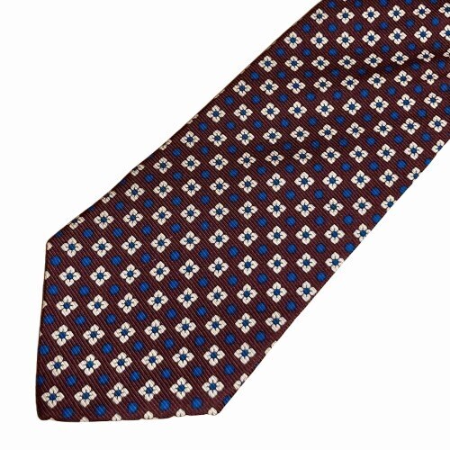 送料込み■ブルックスブラザーズ/BROOKS BROTHERS■USA製 シルクプリント ネクタイ MADE IN USA SILK100%拍卖