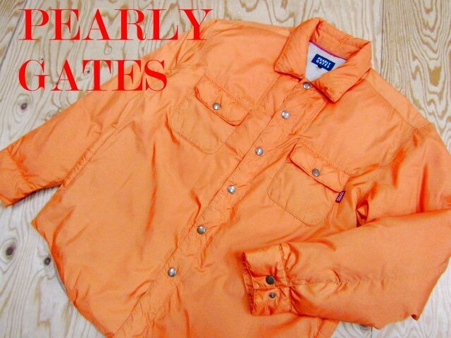 ★パーリーゲイツ PEARLYGATES★メンズ シャツ型デザイン ダウンジャケット★R70309003C拍卖