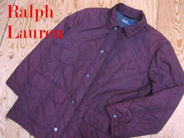 ★ラルフローレン RalphLauren★メンズ 裏ヘリンボーンツイード キルティングジップジャケット★R70330042C拍卖