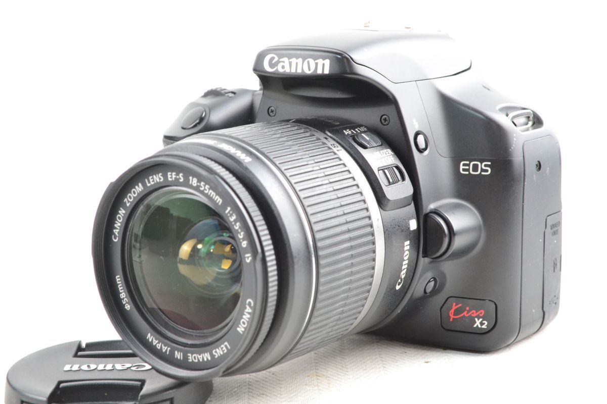 ★実用美品★CANON キヤノン EOS Kiss X2 ボディ シャッター回数3447 EF-S 18-55mm F3.5-5.6 IS★♯17020拍卖
