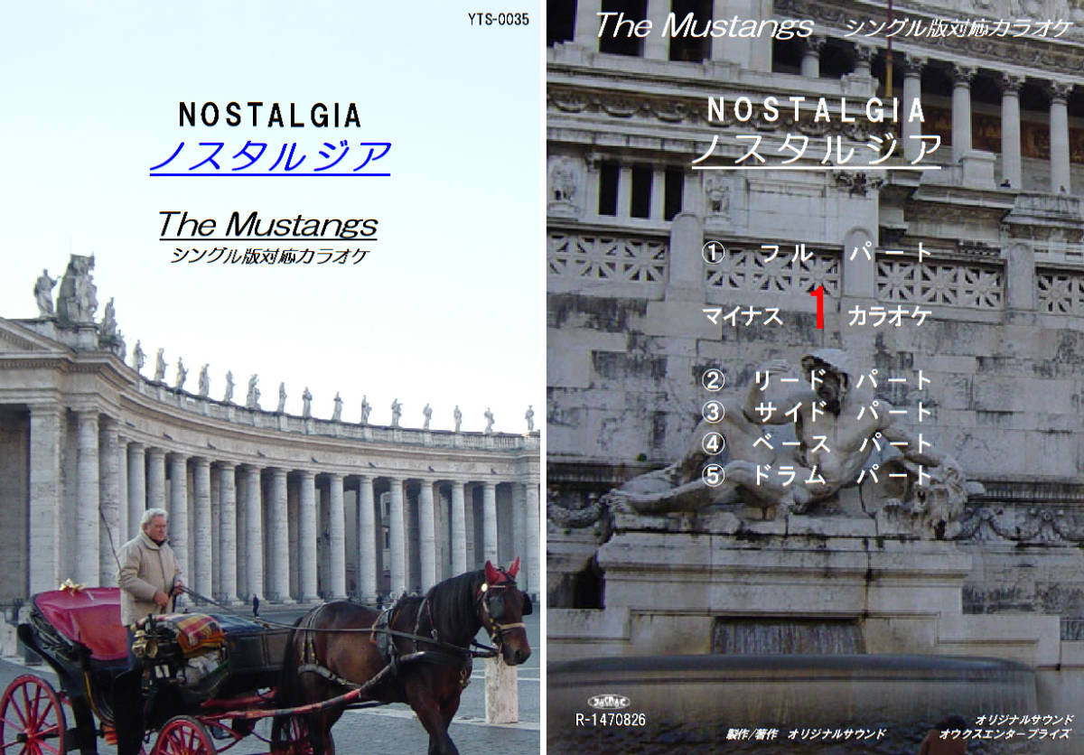 YTS-035 ムスタングスカラオケ ノスタルジア 試聴OK コード譜閲覧可 THE MUSTANGS NOSTALGIA 拍卖