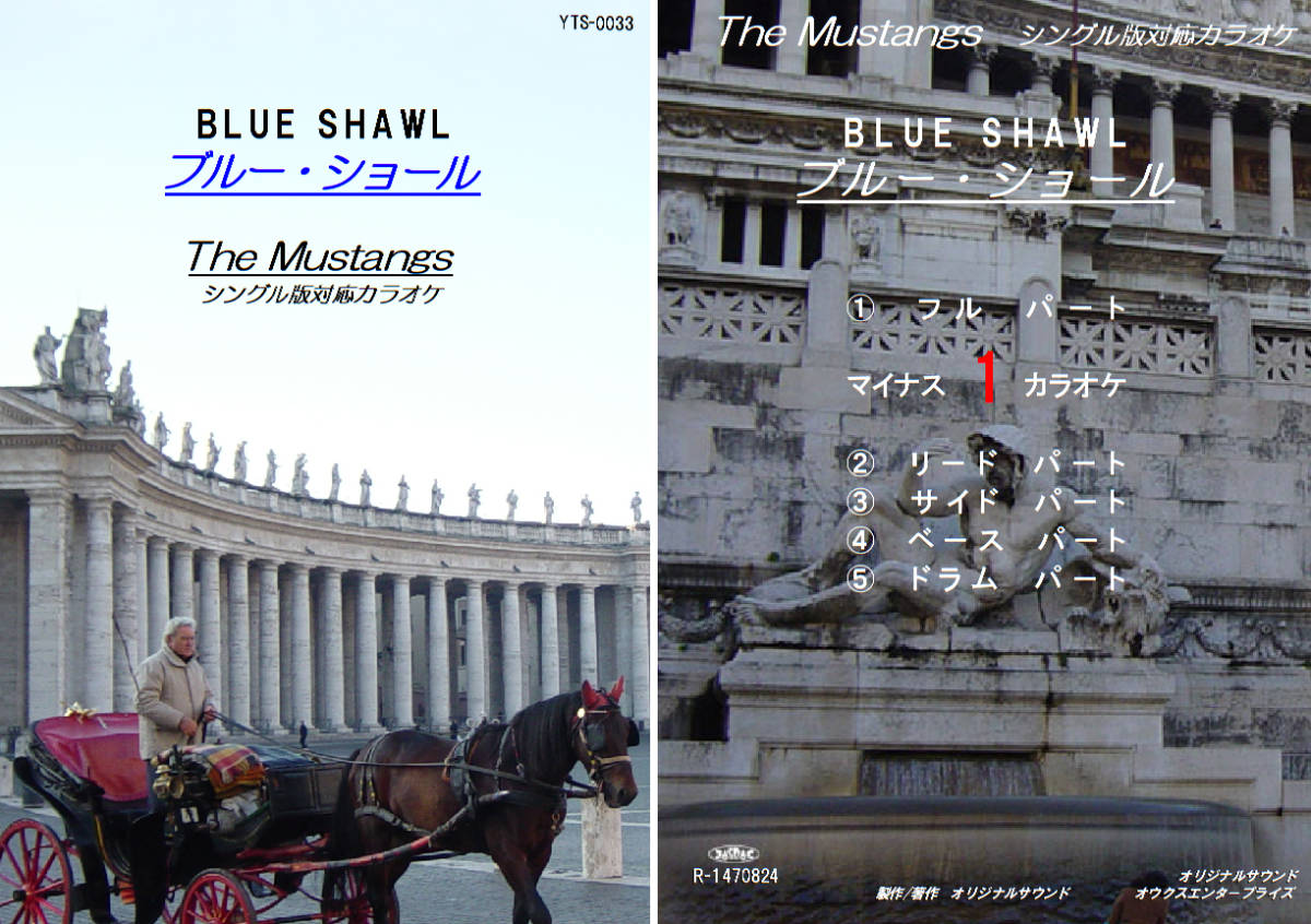 YTS-033 ムスタングスカラオケ ブルー・ショール 試聴OK コード譜閲覧可 THE MUSTANGS BLUE SHAWL 拍卖