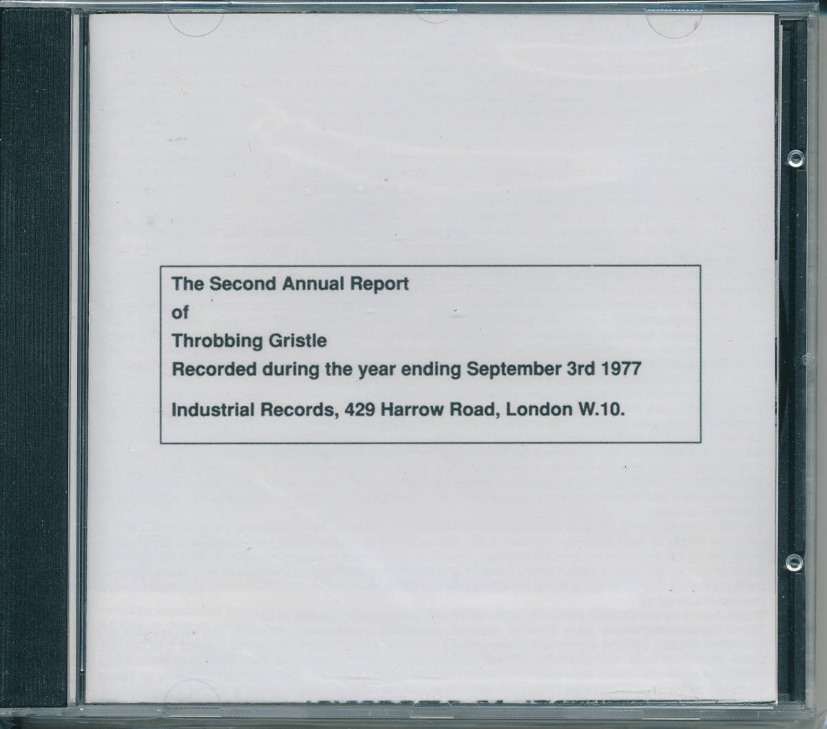Throbbing Gristle - The Second Annual Report/UK盤/新品CD!!30257拍卖