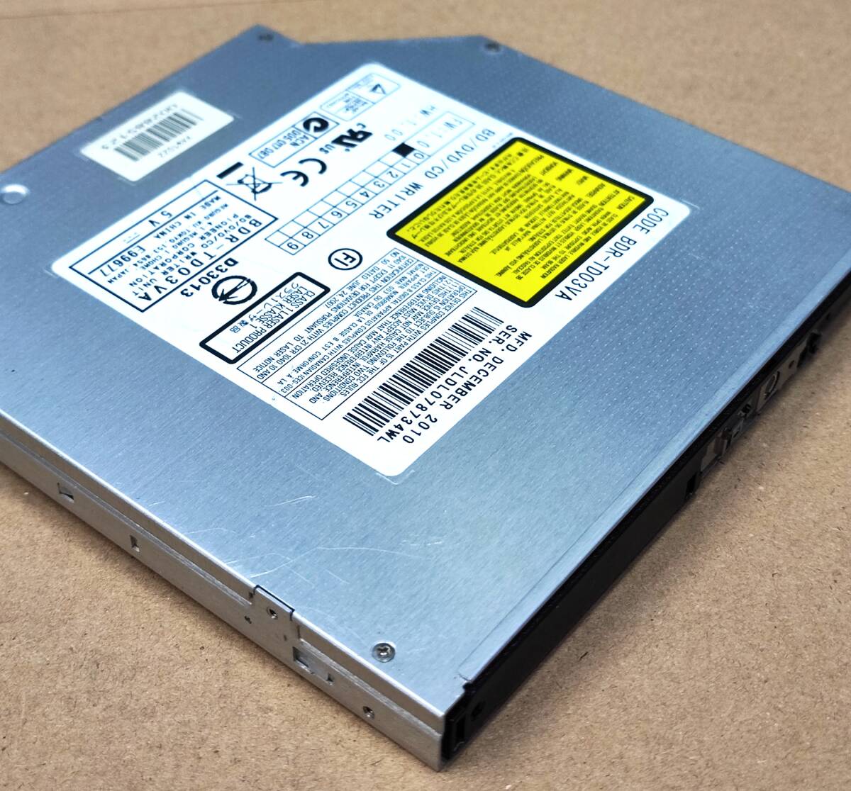 【中古パーツ】複数可 blu-ray 内蔵ブルーレイドライブ 厚さ12.7mm SATA BD ■BDR-TD03VA ベゼル無し 拍卖