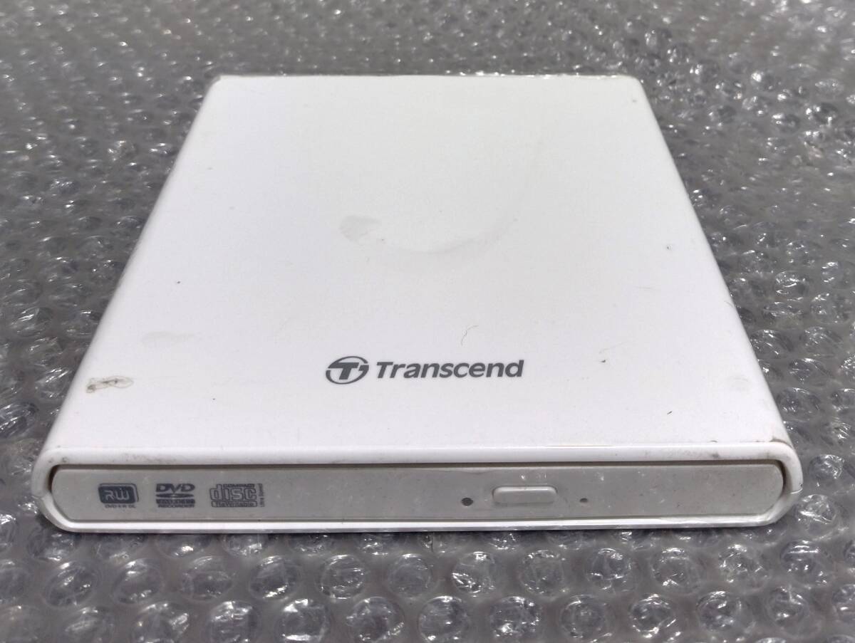 【中古パーツ】Transcend TS8XDVDPW-W 外付け ドライブ USB端子 ケーブル付け ドライブ DVD-RW ■B196-1拍卖