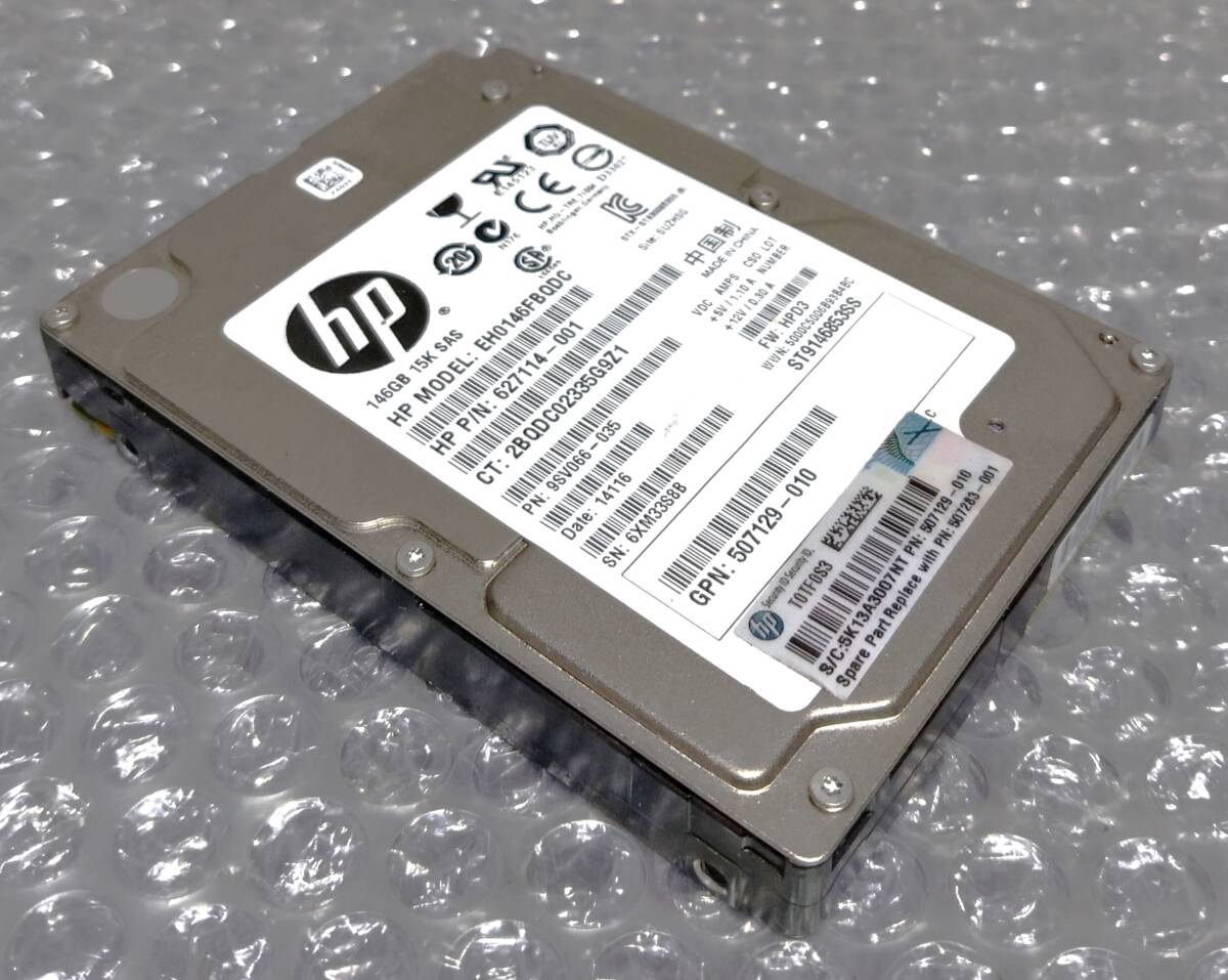 【中古パーツ】 2.5インチ HP EH0146FB0DC 146GB 15K SAS HDD 正常品 1台■SAS2947拍卖