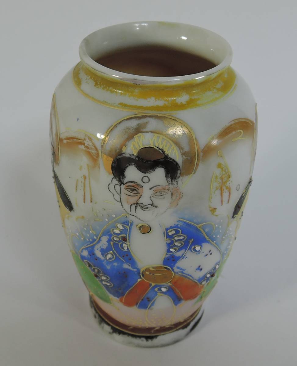☆12H 昭和レトロ■九谷焼 輸出用 花瓶■拍卖