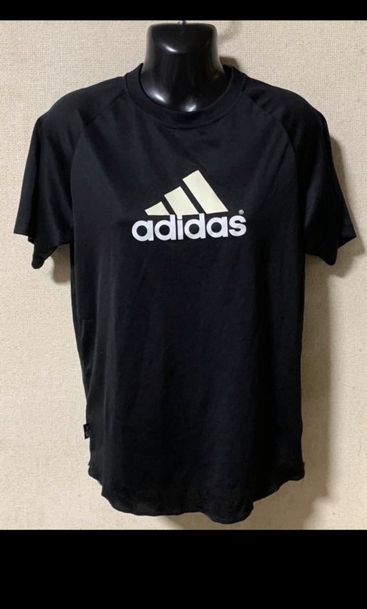 adidas アディダス プラクティスシャツ ブラック Mサイズ拍卖