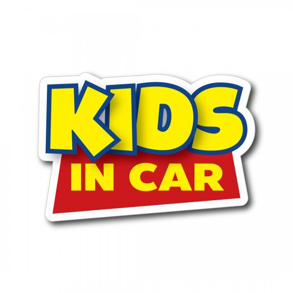 キッズインカー ステッカー 新品 マットラミネート 防水 耐光 UVカット W142mmxH98mm KIDS in car かわいい おしゃれ 子供が乗っています拍卖