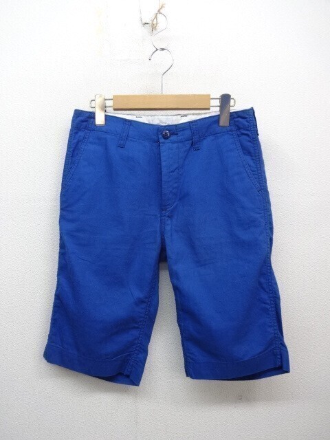 VKZ070★have a good day リネン/コットン ショーツ ショートパンツ★1★青 ハブアグッドデイ拍卖
